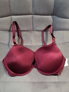 Women's Smooth T-Shirt Bra - Burgundy